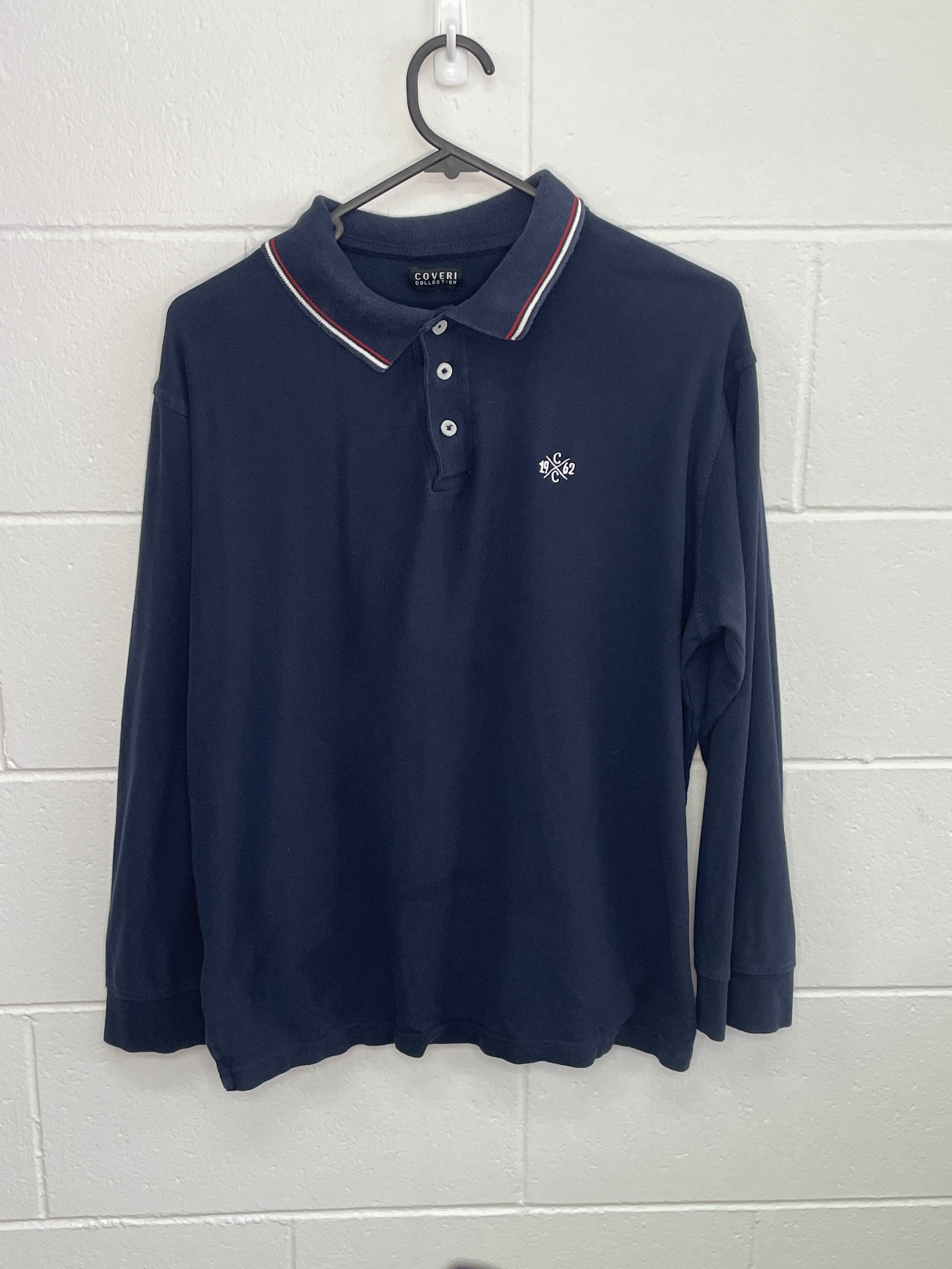 Coveri Navy Long-Sleeve Small