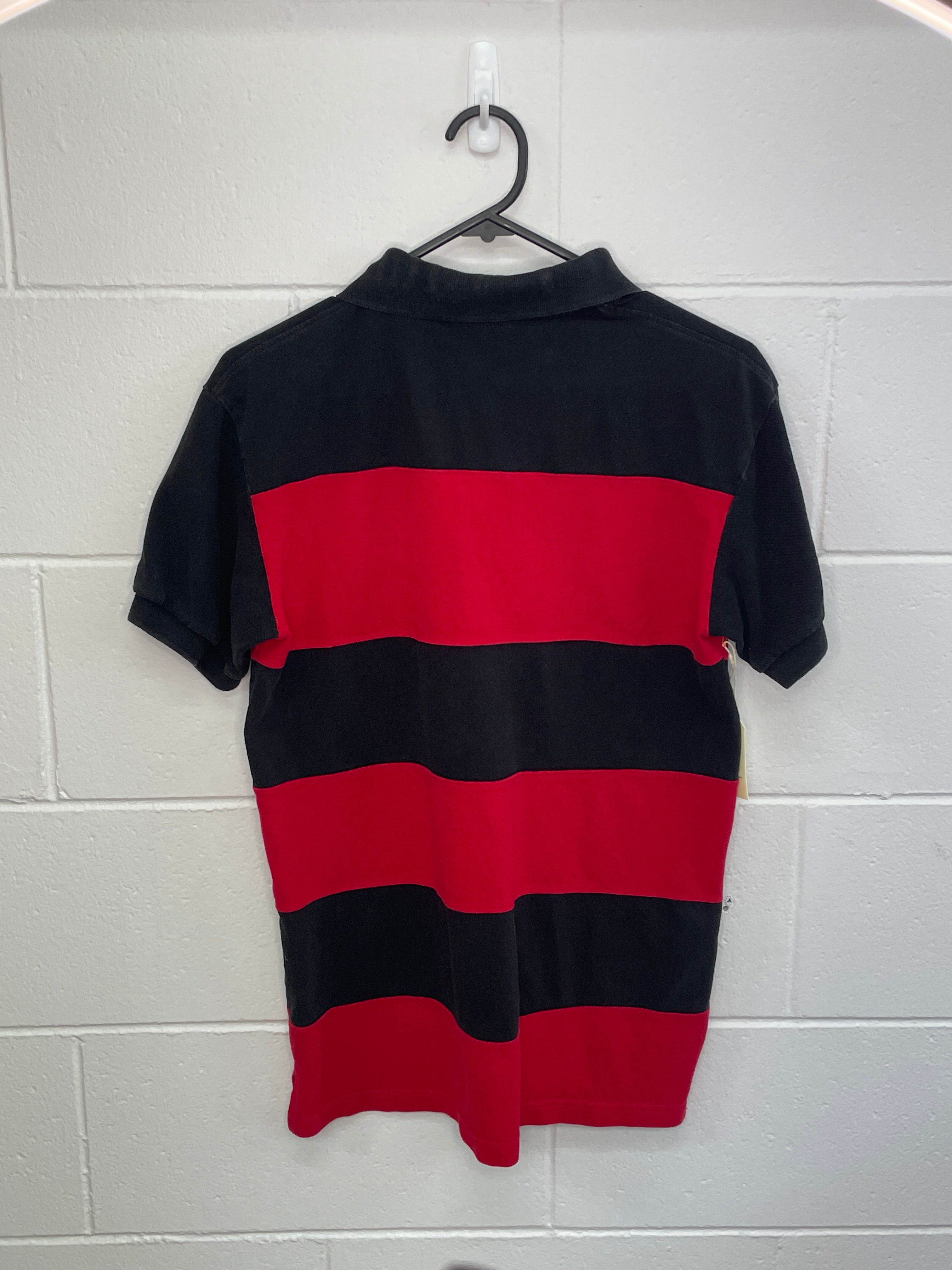 Ralph Lauren Red & Black Polo T-Shirt Medium