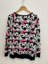 Disney Minnie Mouse Face Crewneck XL