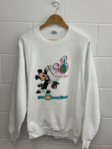 Disney Mickey 20 Years Anniversary White Crewneck XL