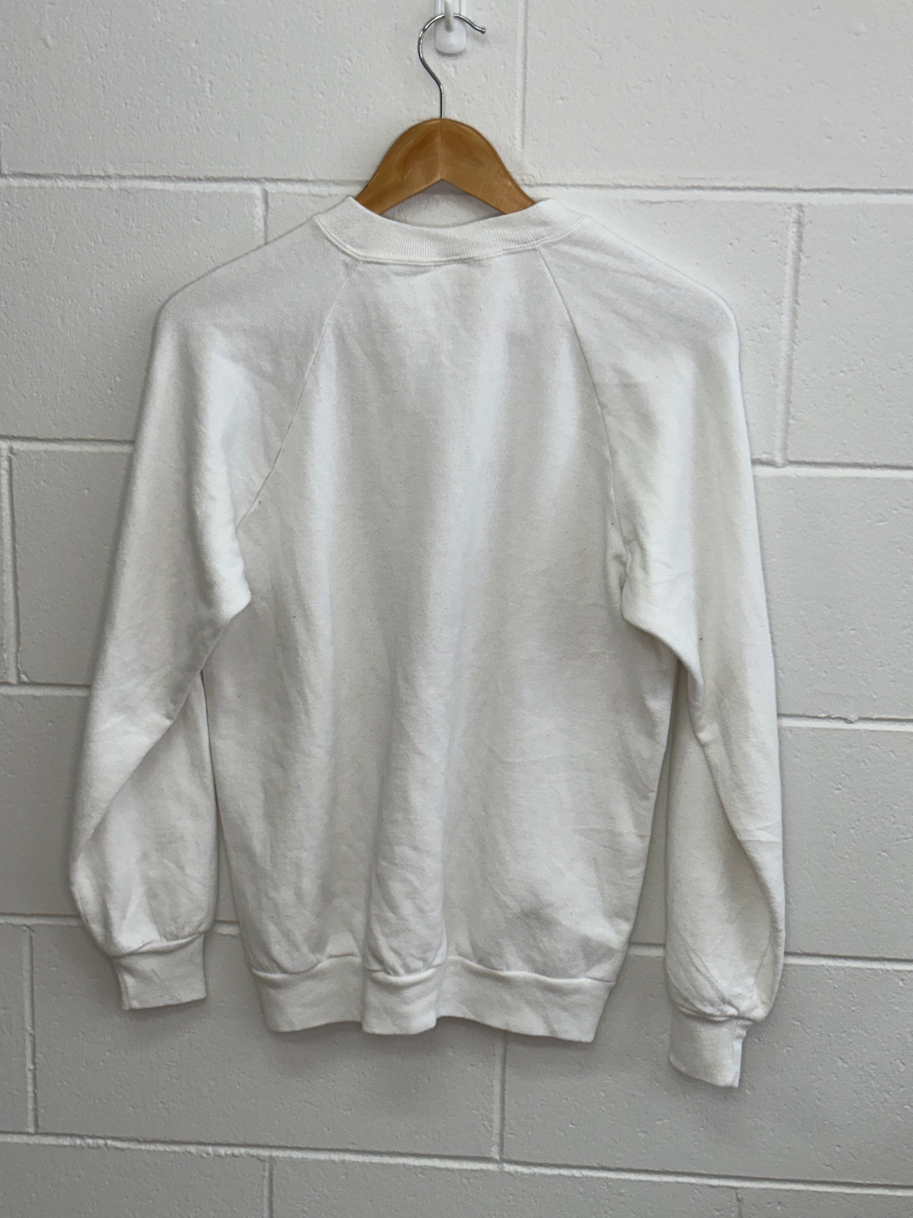 Disney Mickey Mouse White Crewneck Medium