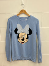 Disney Minnie Mouse Blue Crewneck Small