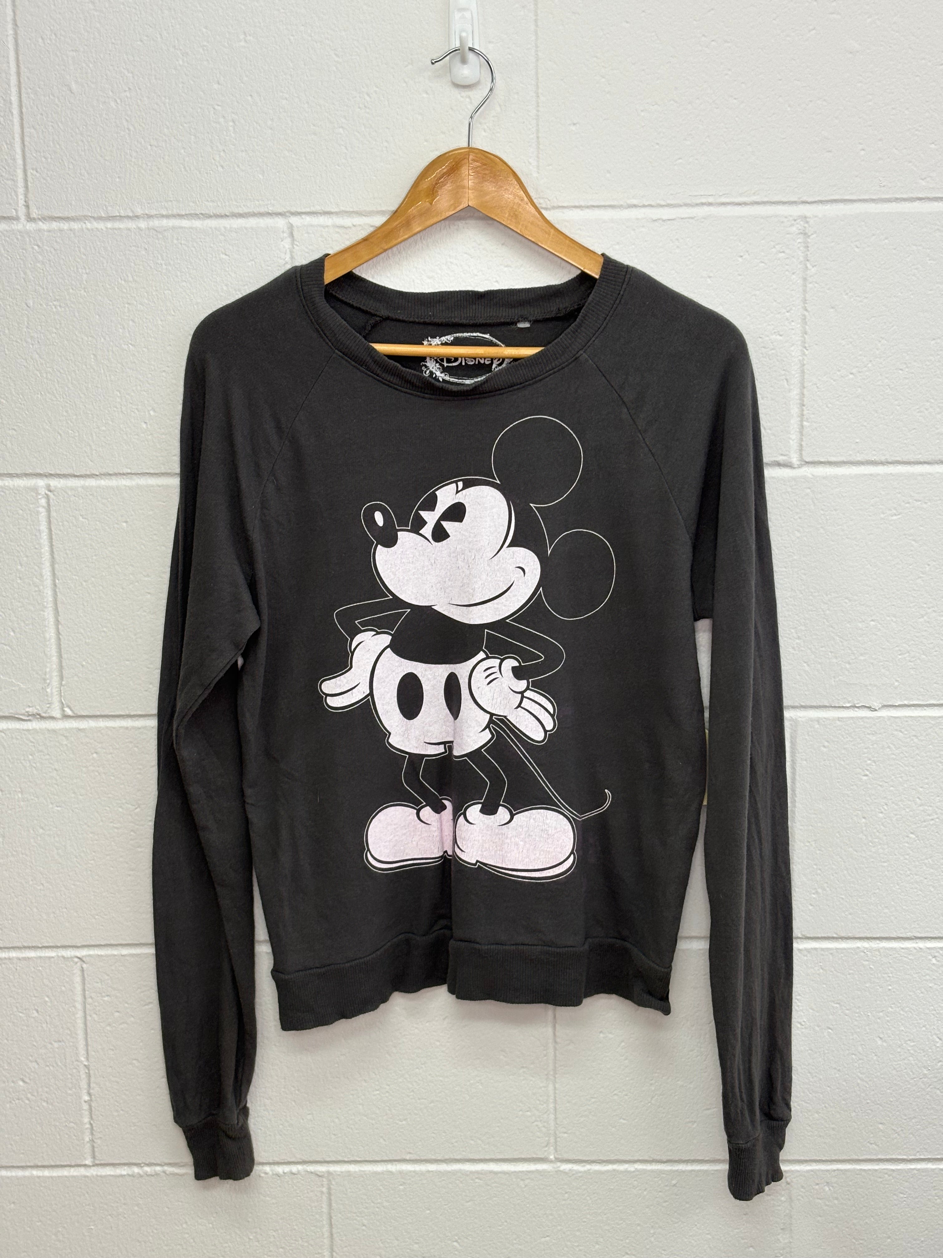 Disney Mickey Mouse Grey Long-Sleeve Medium