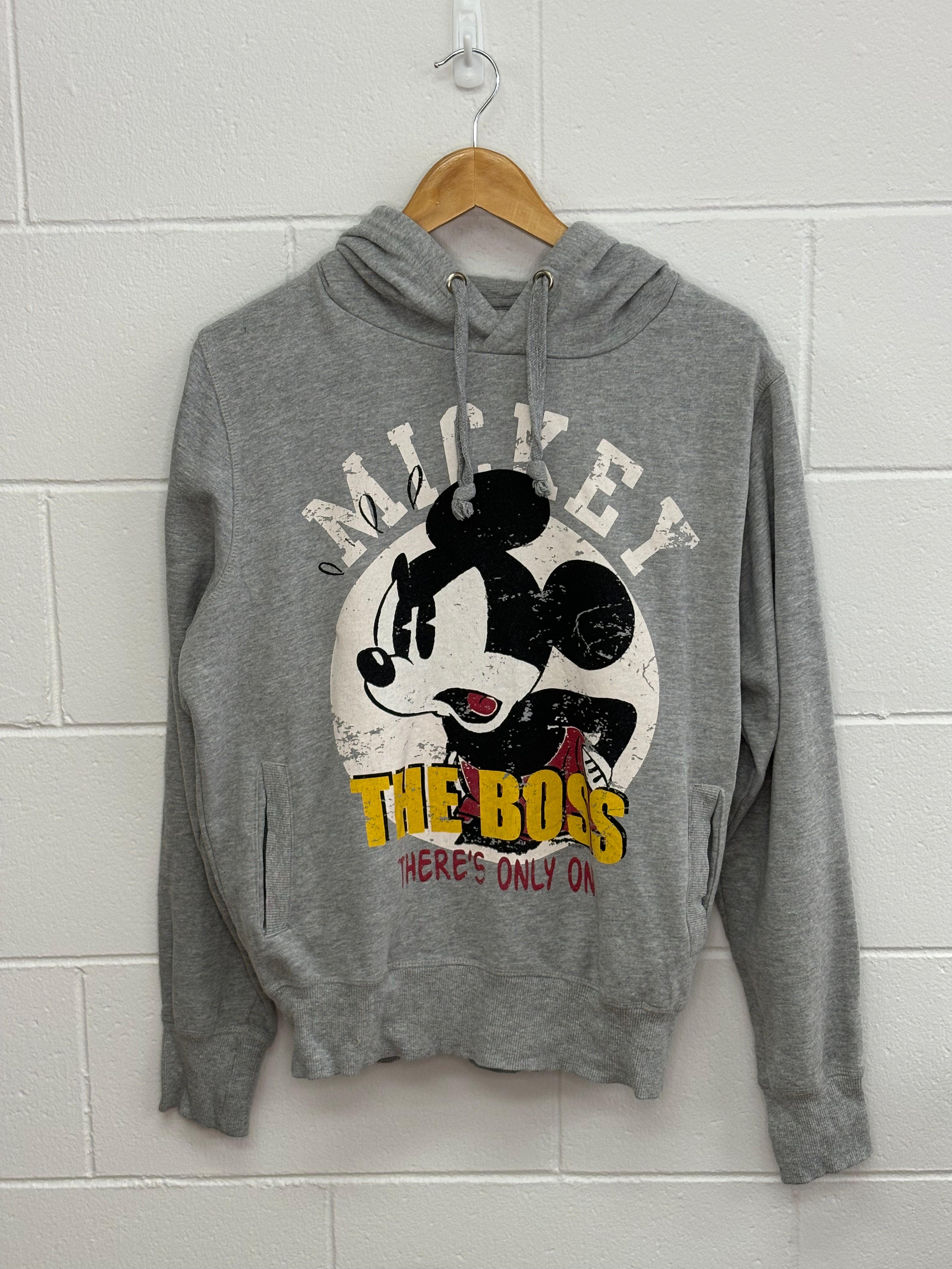 Disney Mickey Mouse Grey Hoodie Medium