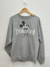 Disney Mickey Disneyland Resort Grey Crewneck Large