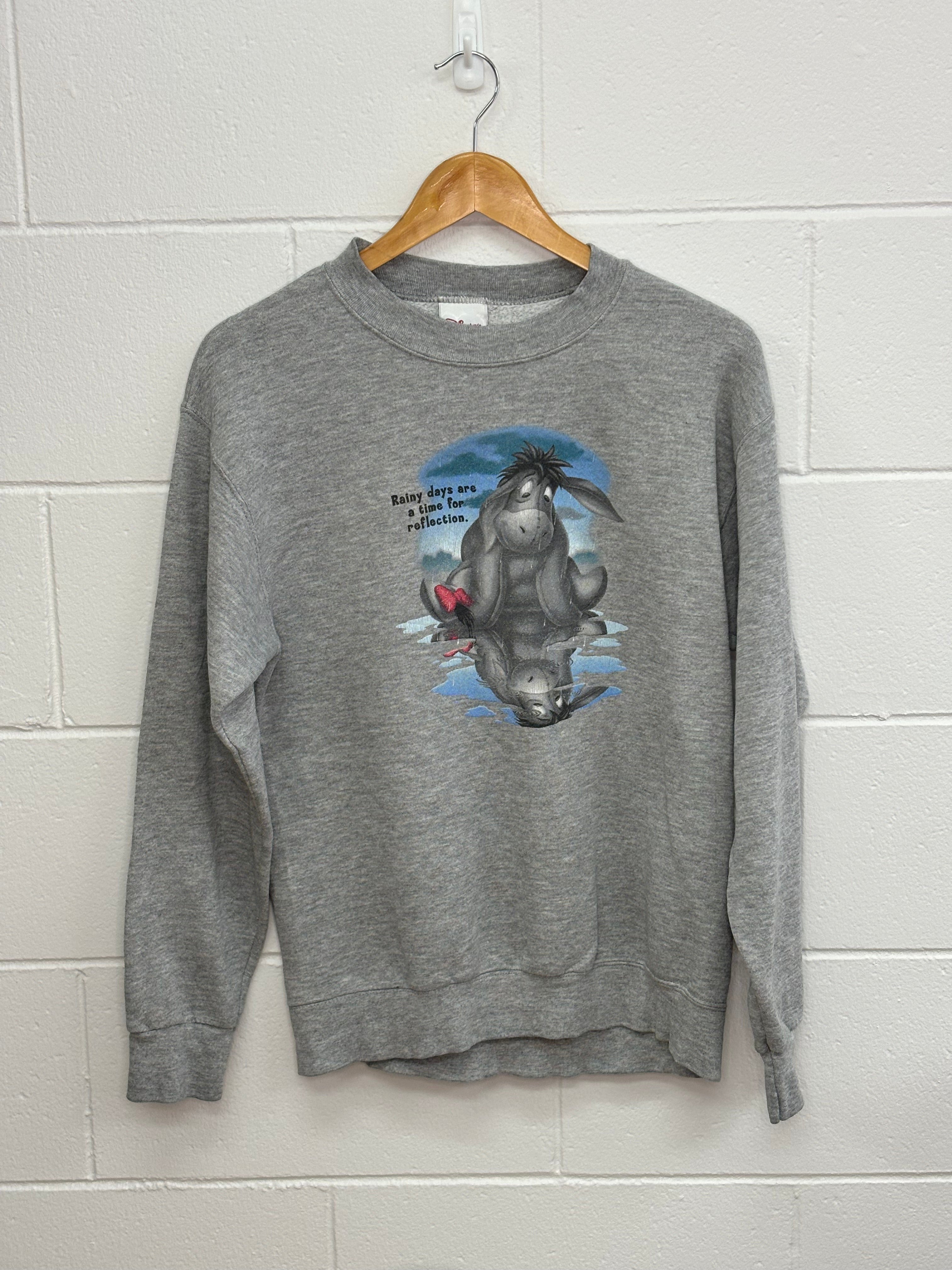 Disney Eeyore Grey Crewneck Small