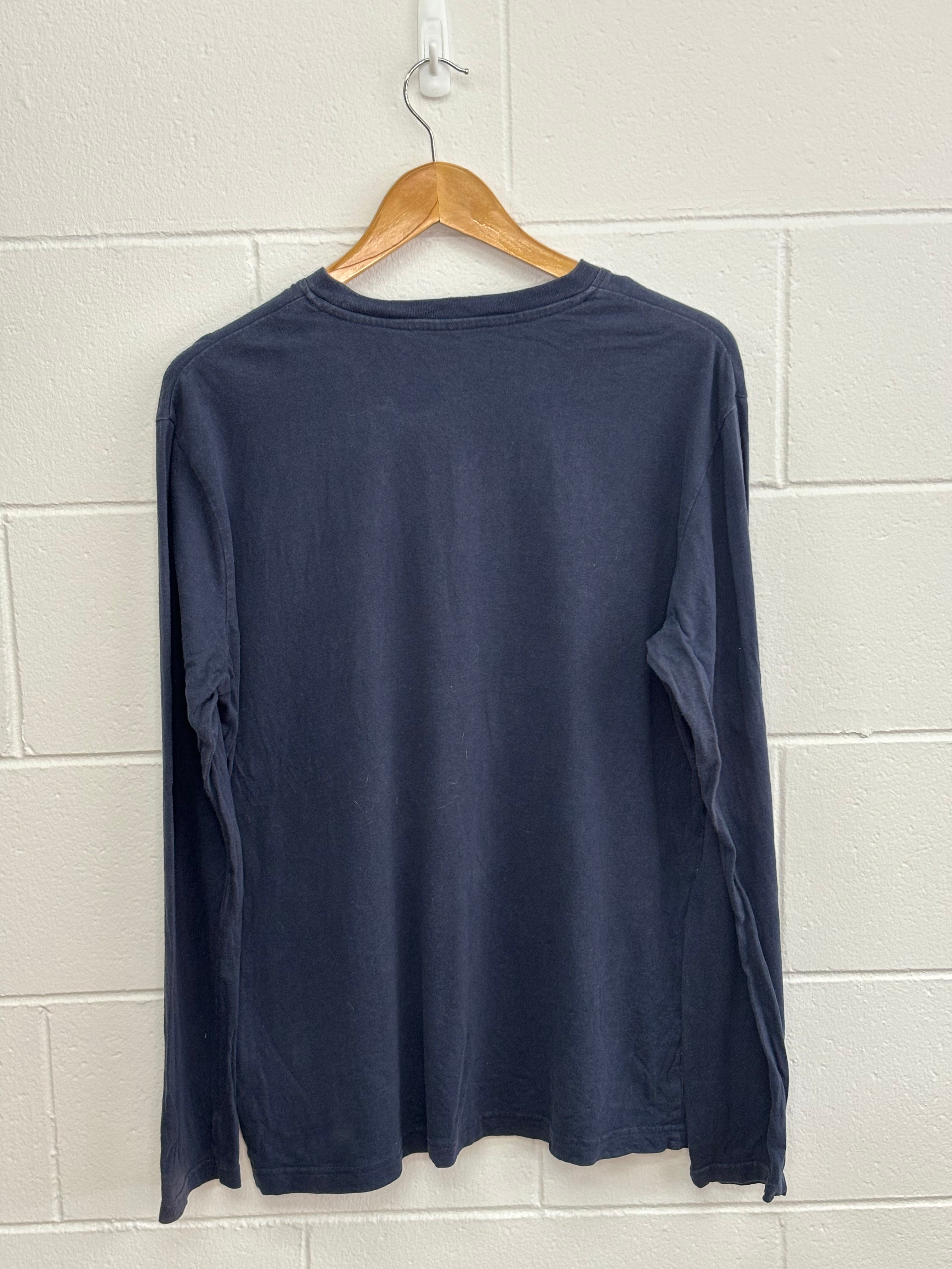 Nautica Navy Long-Sleeve Medium