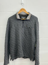 Eddie Bauer Grey 1/4 Zip Up Medium