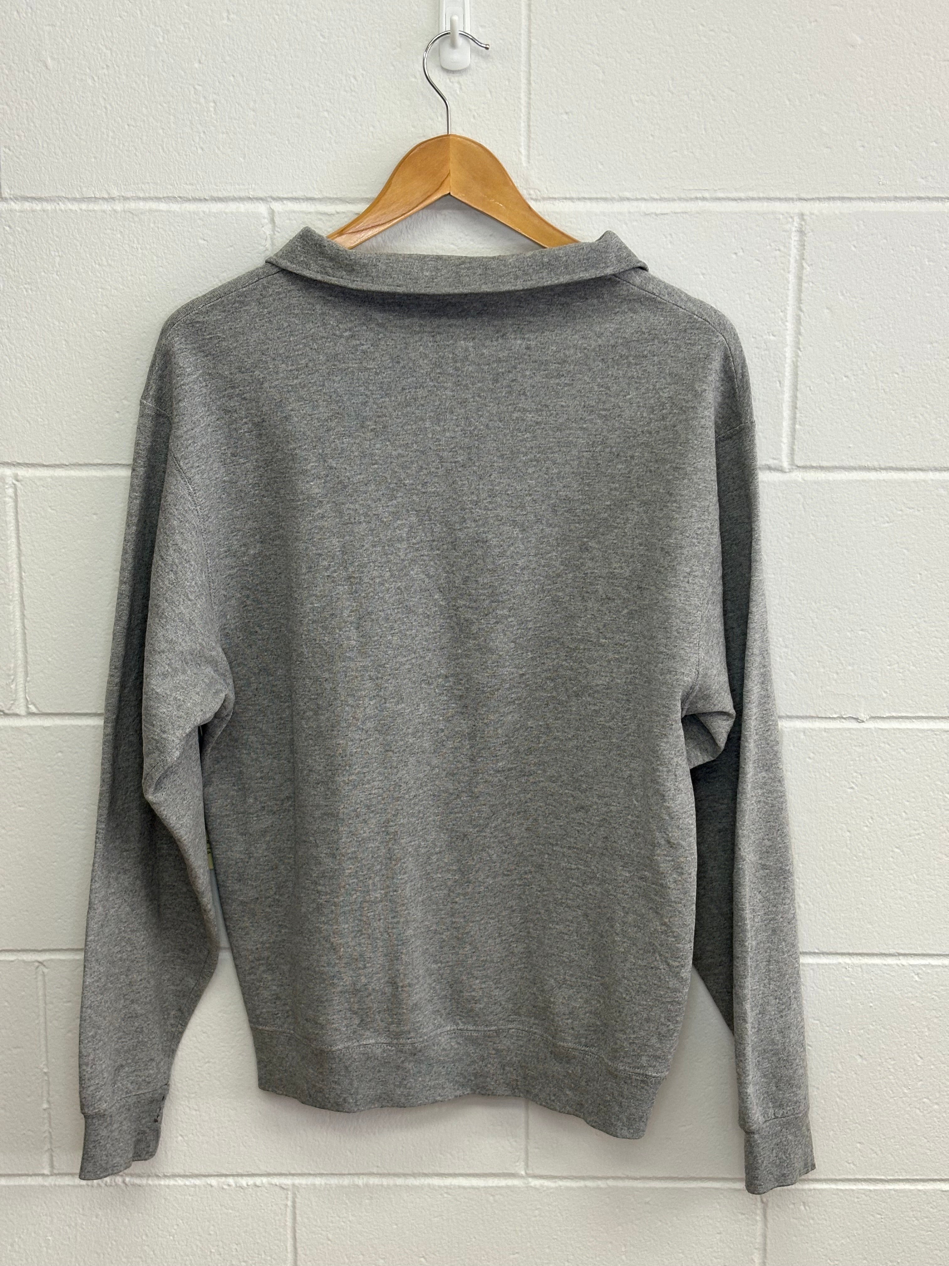 Plain Grey 1/4 Zip Up Medium