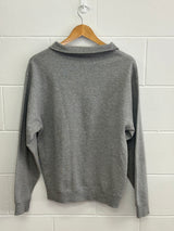 Plain Grey 1/4 Zip Up Medium