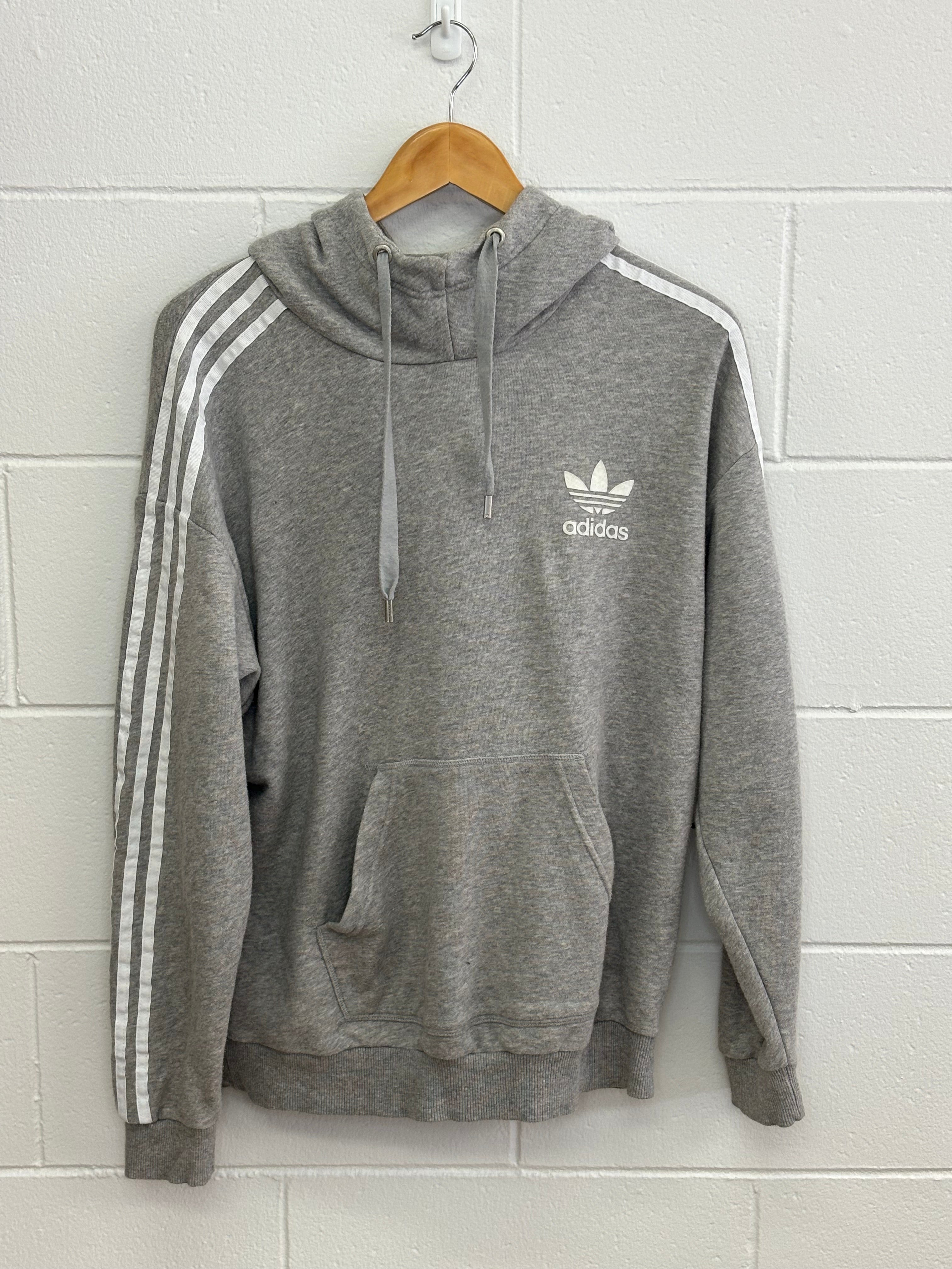 Adidas Light Grey Hoodie Medium