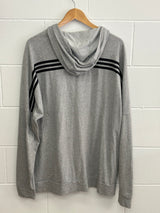 Adidas Grey Zip Up Hoodie XXL