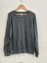 Plain Grey Crewneck Large