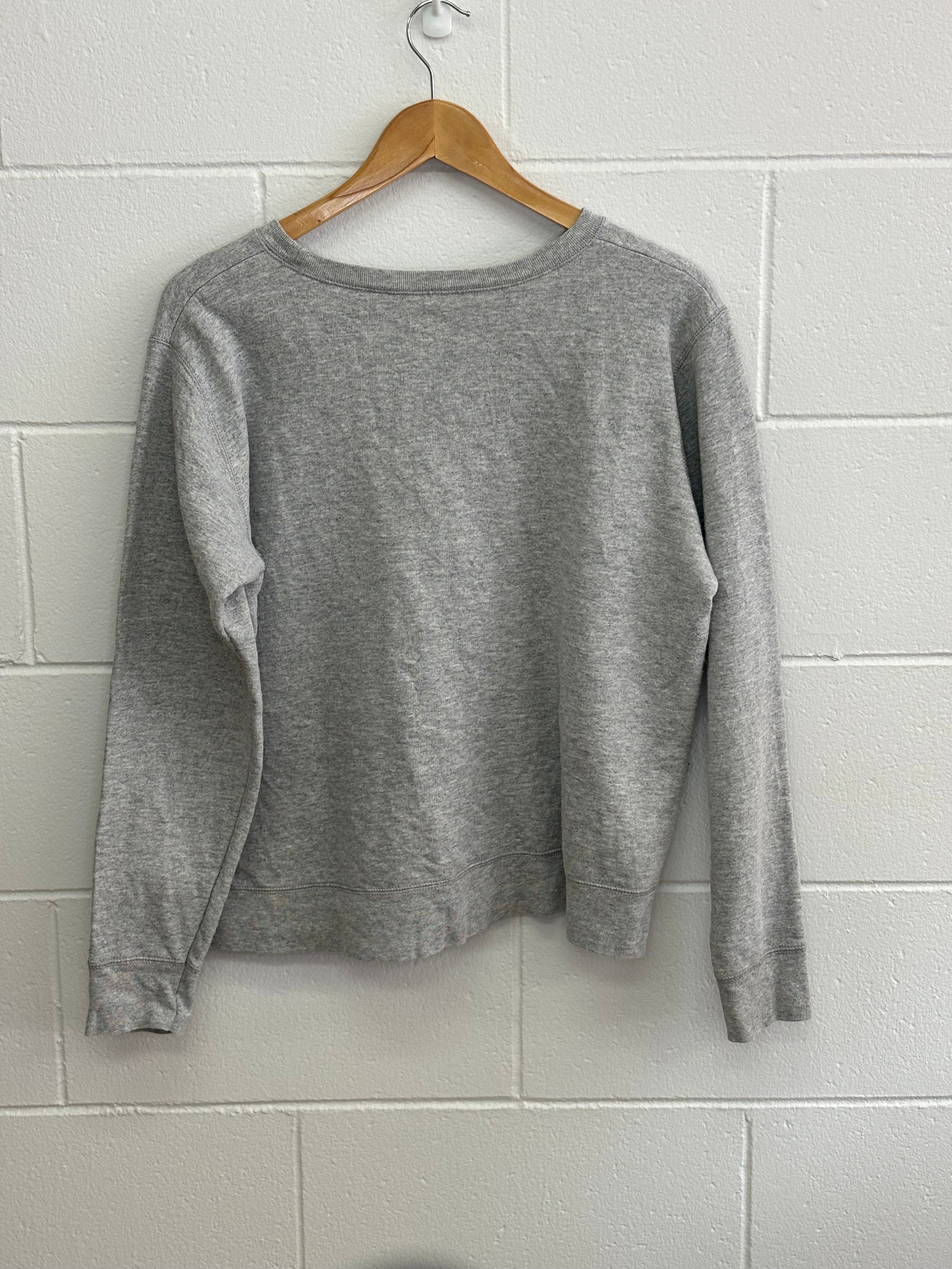 Hanes Plain Grey Crewneck Large