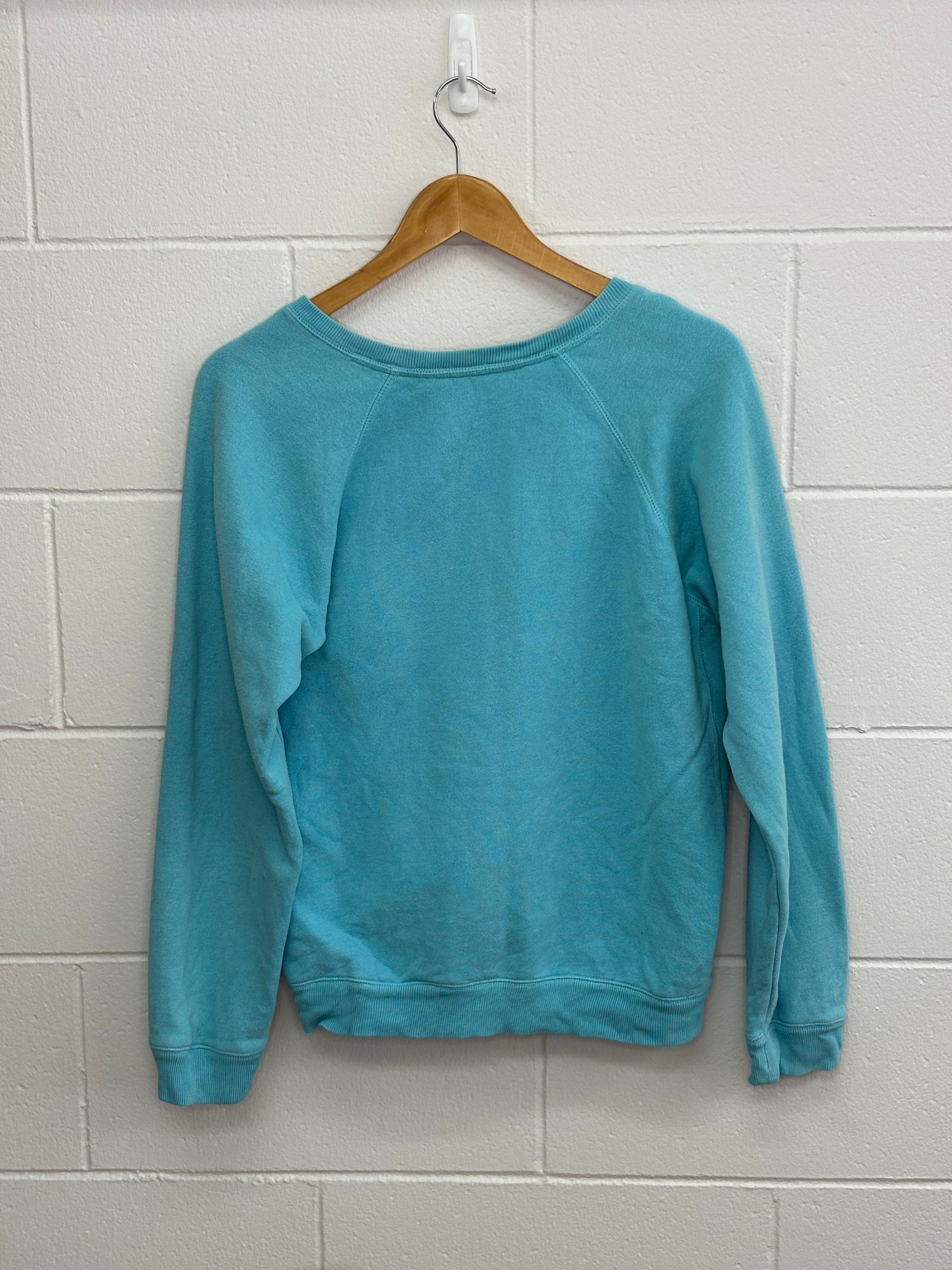 Izod Teal V-Neck Crewneck Medium