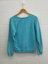 Izod Teal V-Neck Crewneck Medium