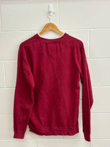 Plain Maroon 1/4 Zip up Large