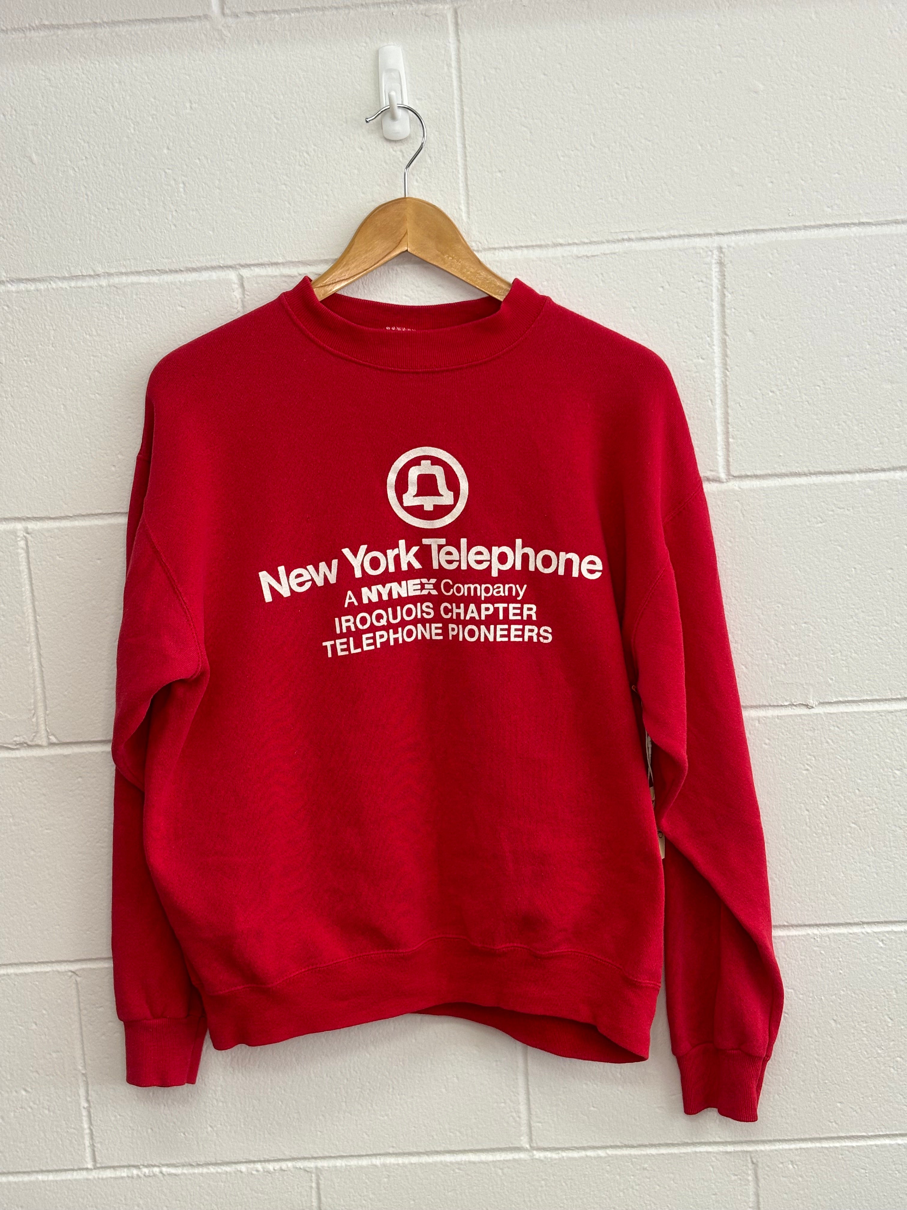 New York Telephone Red Crewneck Large