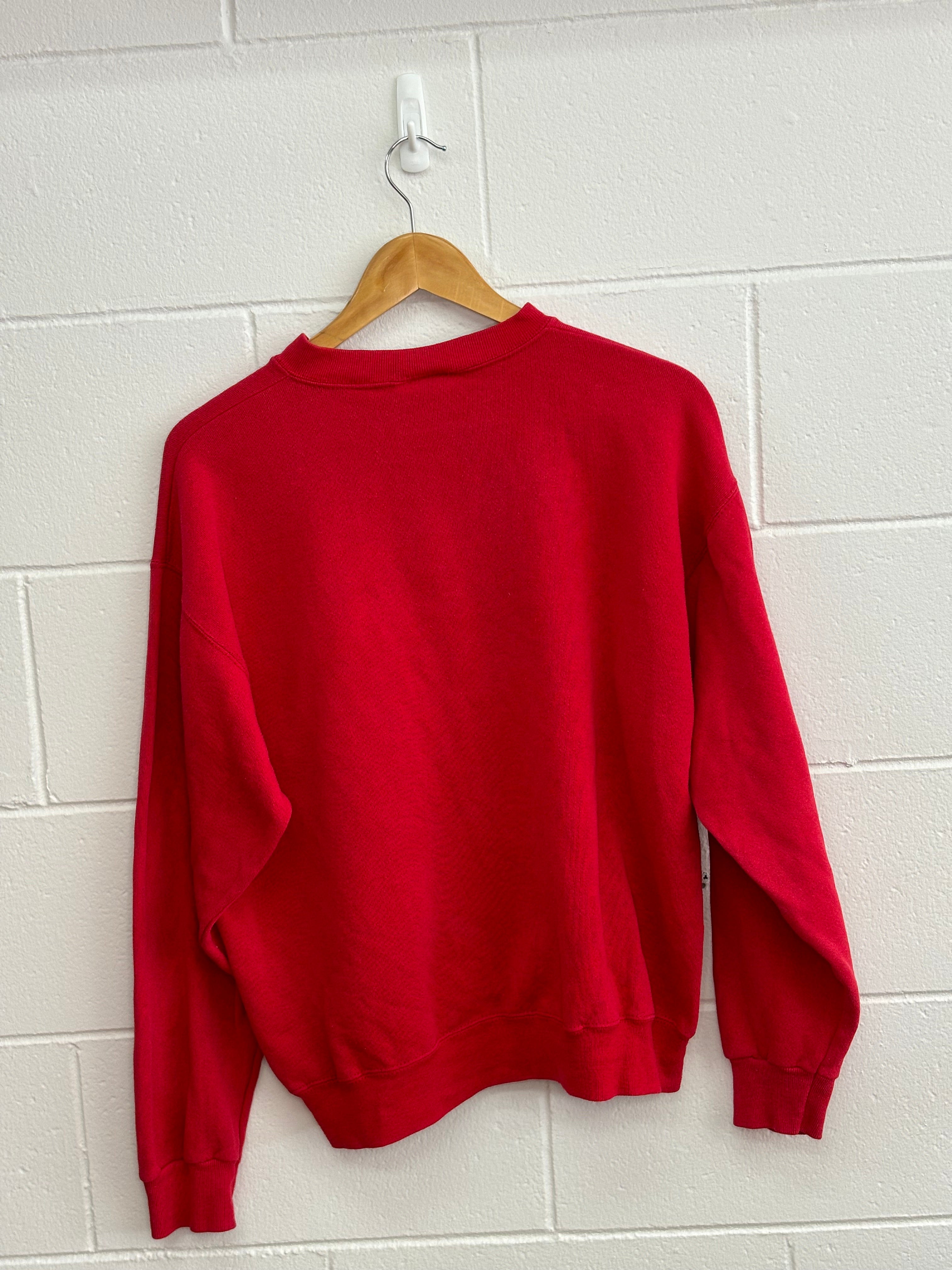 New York Telephone Red Crewneck Large