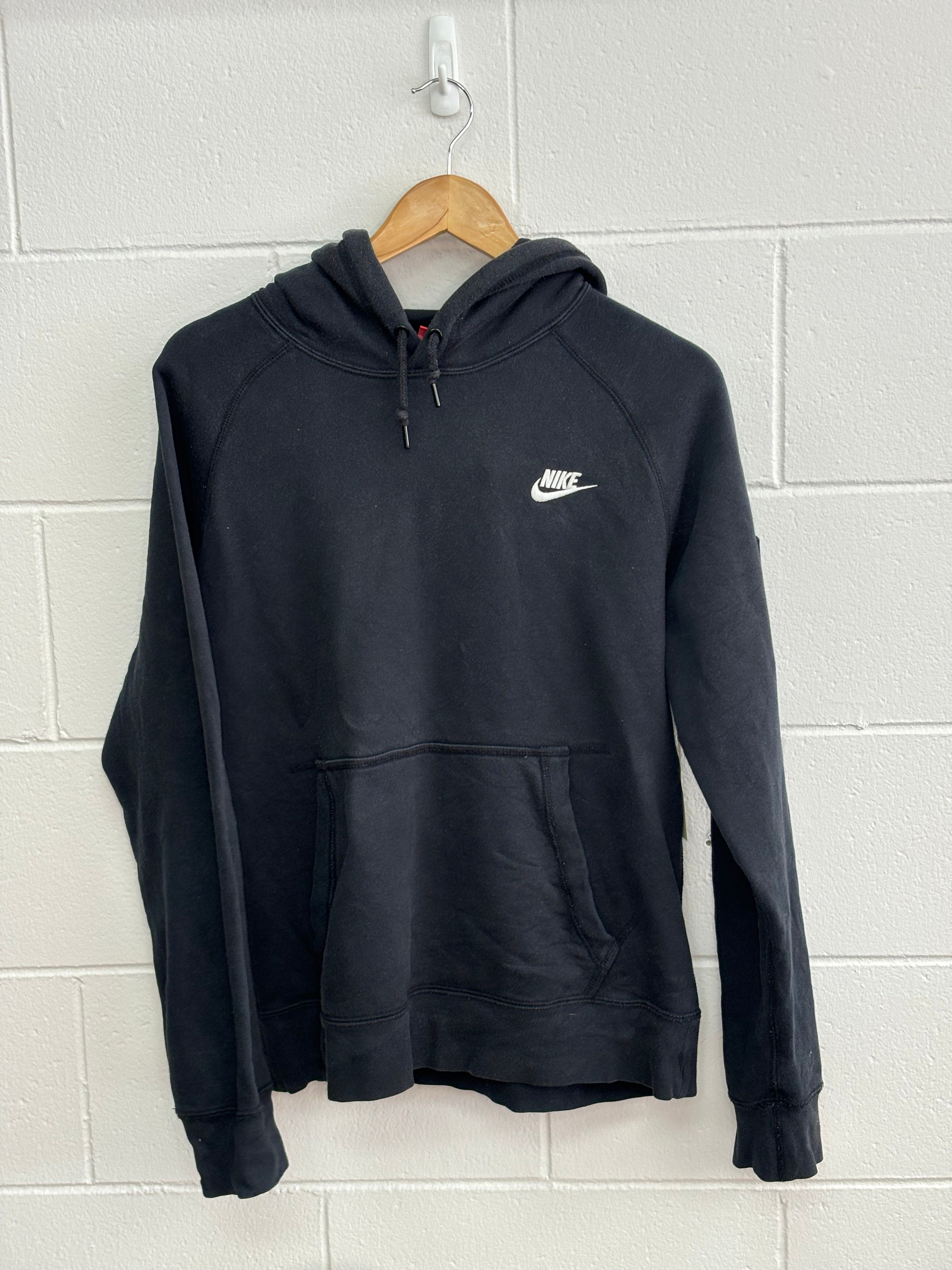 Nike Black Hoodie With Side Pocket Detail Medium