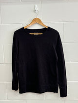 Plain Black Crewneck XXL