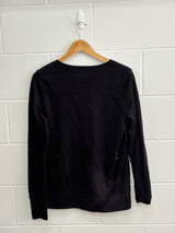 Plain Black Crewneck XXL