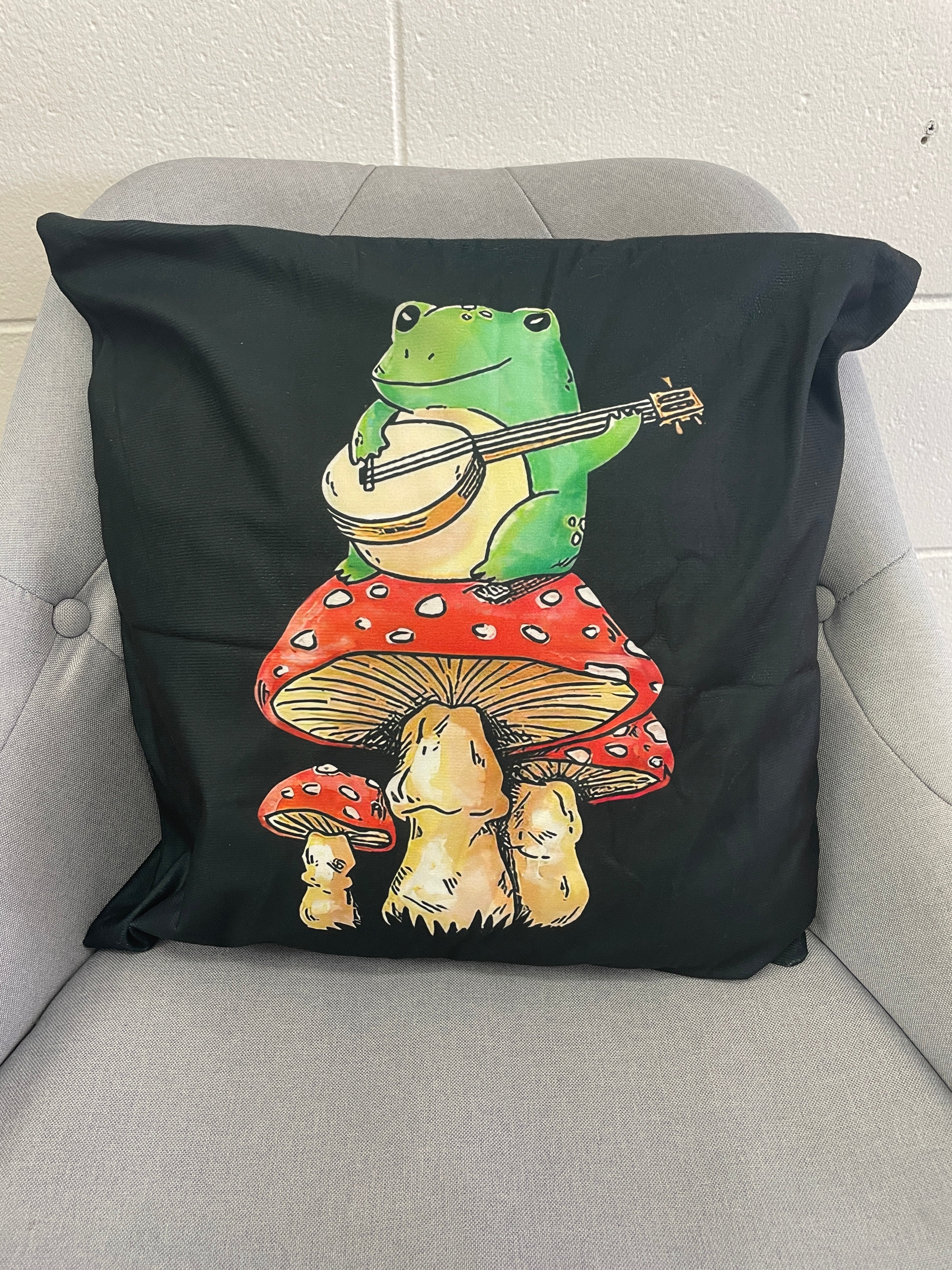 Frog With The Banjo Pillow