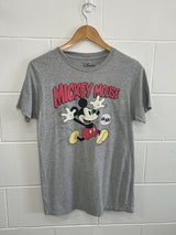 Disney Mickey Mouse Grey T-Shirt Small