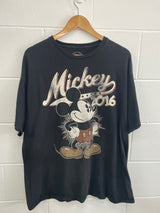 Disney Mickey 2016 Black T-Shirt XXL